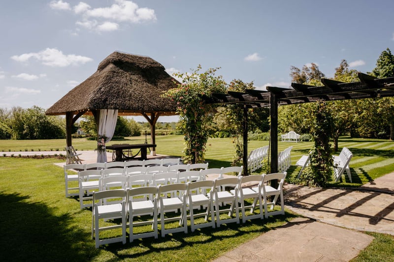 Outdoor wedding Gazebo at High House