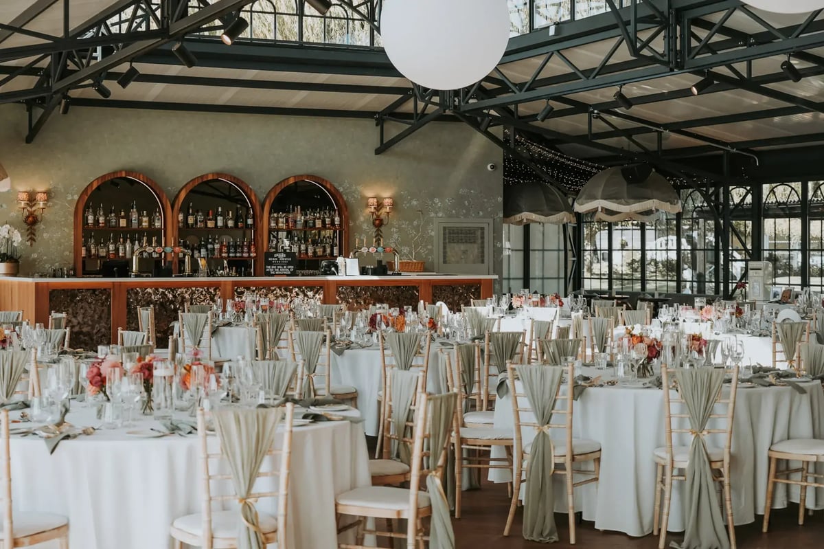 high house orangery round table set up 