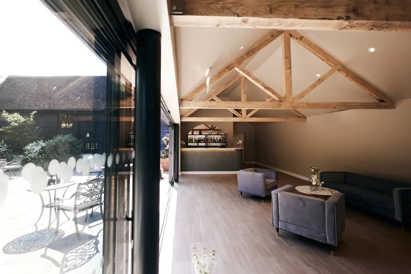 Bar area near the barn at High House