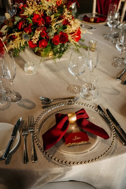 Small decorations on table at High House