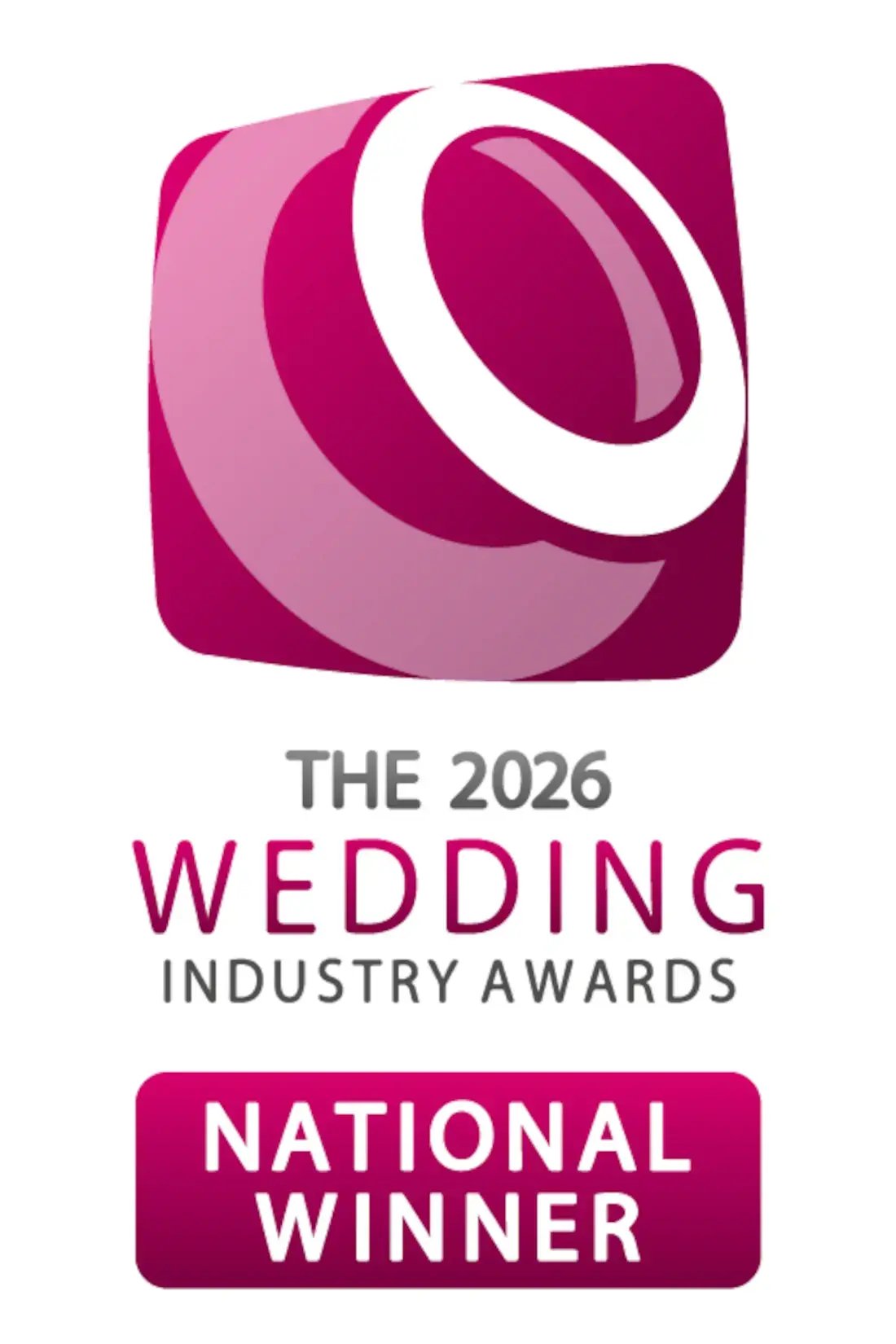 logo for the 2026 wedding industry awards national winner high house